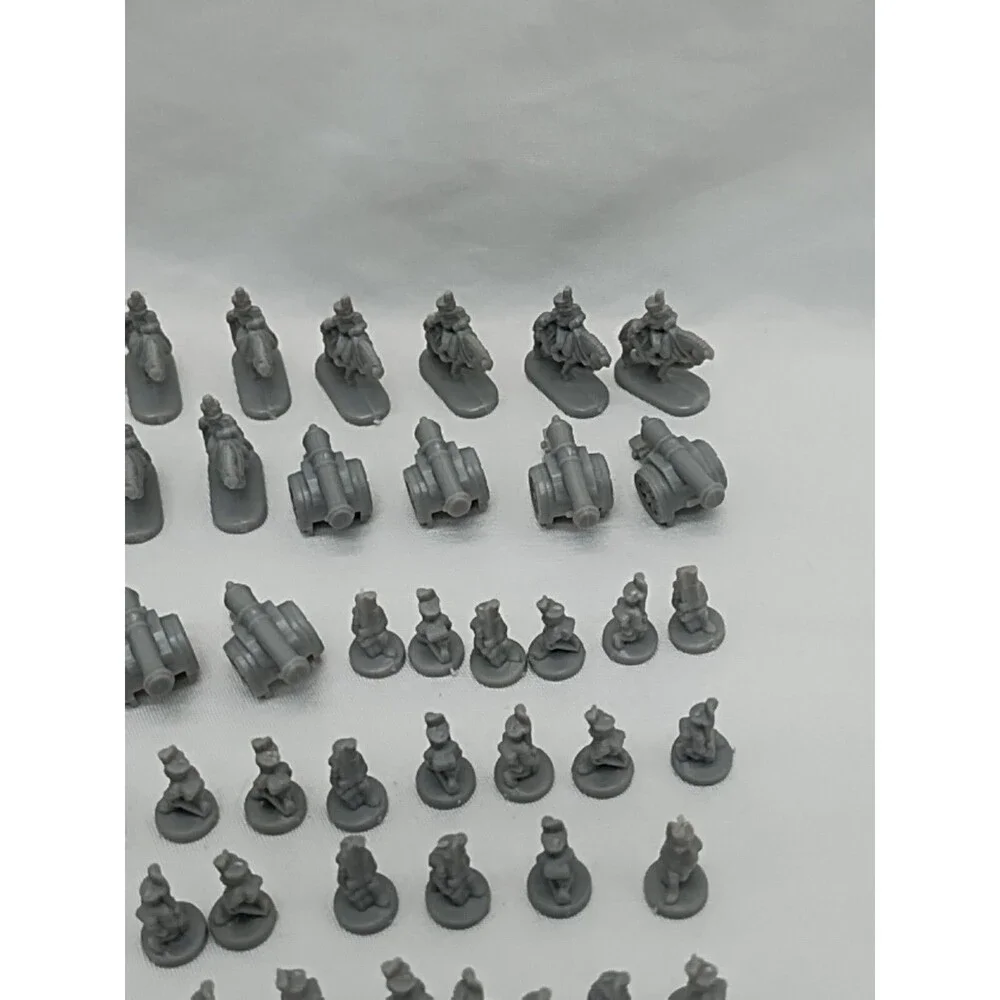Set Of (60) 1993 Risk Gray Board Game Player Pieces